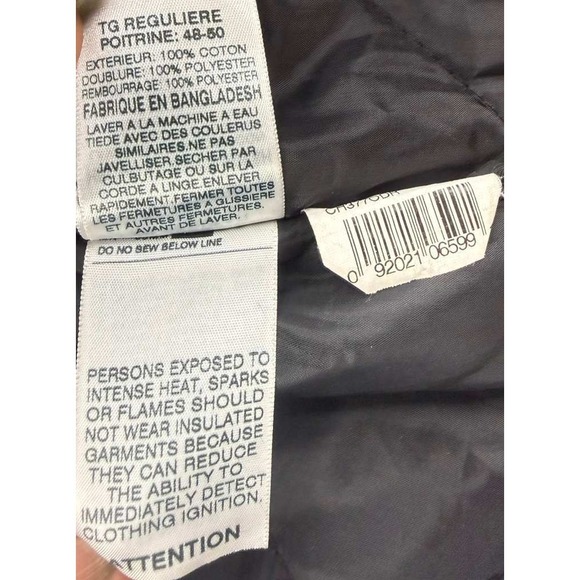 Berne Chore Coat Jacket Men XL Brown Highland Washed Duck Canvas Quilt CH377OD - Picture 14 of 14